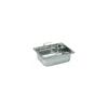 Bac gastronorme plein inox - avec anses escamotables - GN 1/2 profondeur 10 cm