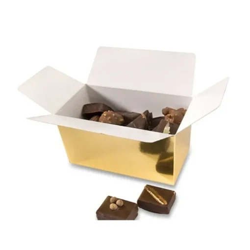 Ballotins Or 250g, intérieur blanc (x 50)