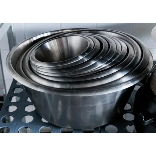 Bassine inox fond plat 36 cm