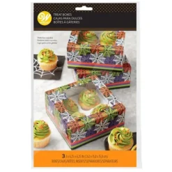 Boîte à 4 cupcakes Halloween Wilton (x 3)