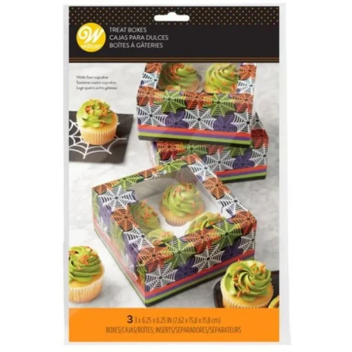 Boîte à 4 cupcakes Halloween Wilton (x 3)