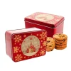Boîte à biscuits de Noël en métal 20,1 x 13,1 x 9 cm