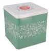 Boîte à biscuits de Noël Houx en métal 14,5 cm