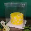 Boîte gâteau transparente - 25 x 25 x 30 cm