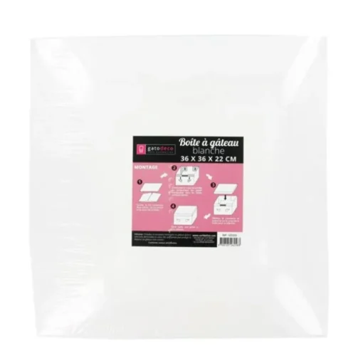 Boîte pâtissière 36 cm, hauteur 22 cm