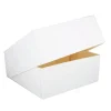 Boîte pâtissière blanche carrée 20 x 20 x 10 cm