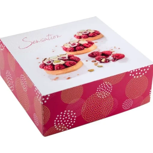 Boîtes pâtissières Pauline 32 x 32 cm Hauteur 8 cm (x 25)