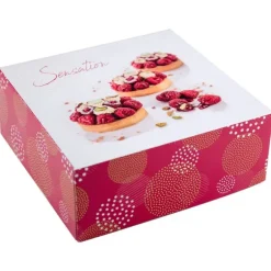 Boîtes pâtissières Pauline 35 x 35 cm Hauteur 8 cm (x 25)