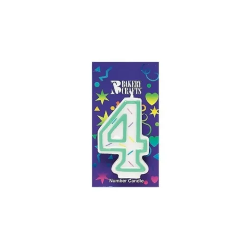 Bougie Anniversaire, chiffre 4