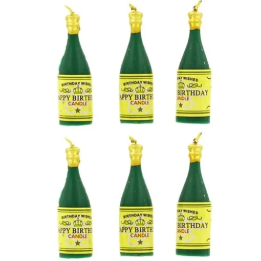 Bougie bouteille de champagne (x 6)