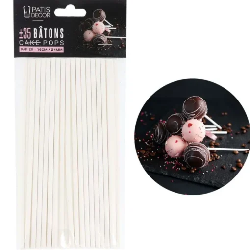 Bâtons à Cake Pops 16 cm (+/-35)