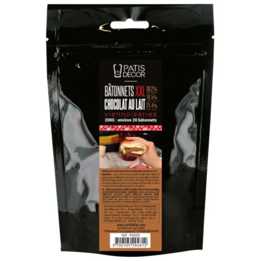 Bâtons boulangers en chocolat au lait XXL