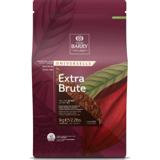 Cacao en poudre extra brute Barry 1 kg