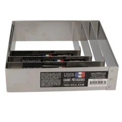 Cadre à mousse inox H 4,5 cm 30 x 30 cm