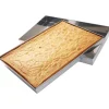 Caisse à génoise inox droite 60x40x5 cm