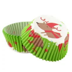 Caissettes cupcakes "Renne de Noël" (x50)