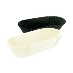 Caissettes de cuisson à éclair noires et blanches (x40)