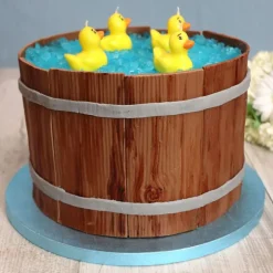 Cake Drum Rond Bleu Ø 20 cm