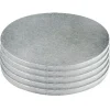 Cake Drums Ronds Argent Ø 17 cm (x5)