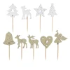 Cake toppers mix de Noël
