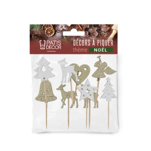 Cake toppers mix de Noël