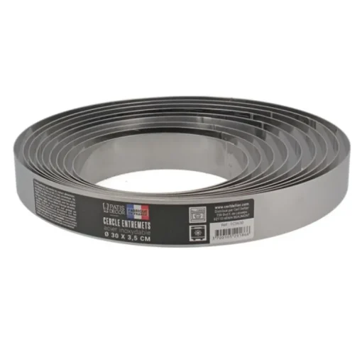 Cercle à entremets inox H 3,5 cm Ø 16 cm