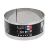Cercle à mousse inox H 4,5 cm Ø 10 cm