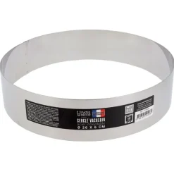 Cercle à vacherin inox H 6 cm Ø 26 cm