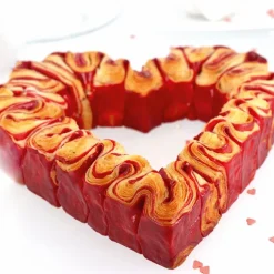 Cercle mousse coeur 24 cm H 4,5 cm