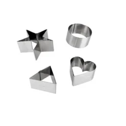 Cercles de présentation inox assortis H 5 cm