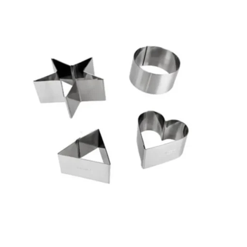 Cercles de présentation inox assortis H 5 cm
