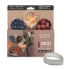 Cercles tarte "goutte" perforé en inox - 9,5 x 8 x 2,5 cm x 6