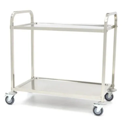 Chariot de Service Inox 2 niveaux