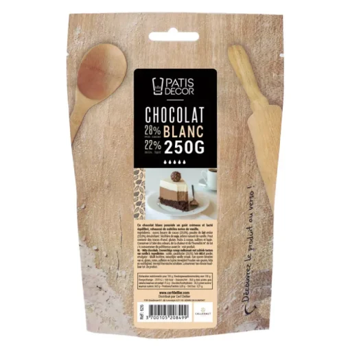 Chocolat Blanc 28 % Barry 250 g