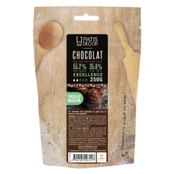 Chocolat de Couverture Noir Excellence pistoles 55 % 250 g