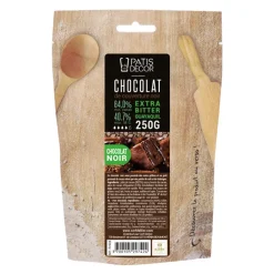 Chocolat de Couverture Noir Extra Bitter Guayaquil 64 % 250 g