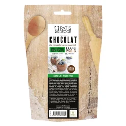 Chocolat de couverture végétal doux Patisdécor 250 g