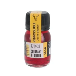 Colorant liquide hydrosoluble jaune ananas 30 ml