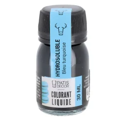 Colorant liquide hydrosoluble bleu turquoise 30 ml