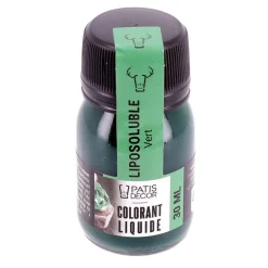Colorant liquide liposoluble vert 30 ml