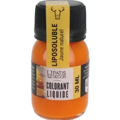 Colorant liquide liposoluble jaune naturel 30ml