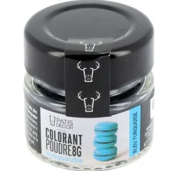Colorant poudre hydrosoluble bleu turquoise 8 g
