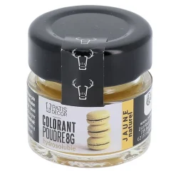 Colorant poudre hydrosoluble jaune naturel 8 g