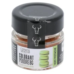 Colorant poudre hydrosoluble vert pistache 8 g