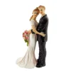 Couple de mariés enlacés Patisdecor