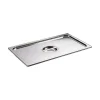 Couvercle inox avec poignée GN 2/4 - pour bac gastronorme sans anse
