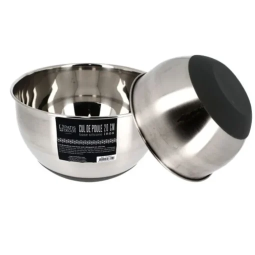 Cul-de-poule inox Ø 20 cm base silicone