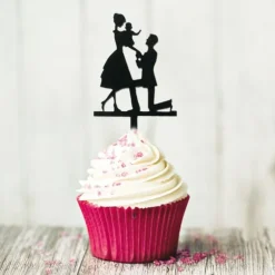 Cupcake Toppers Déclaration (x 8)