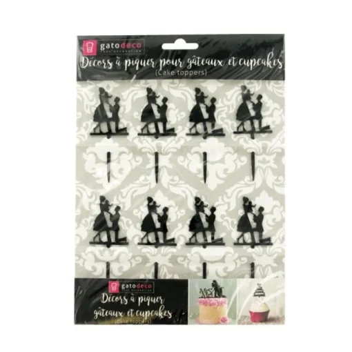 Cupcake Toppers Déclaration (x 8)