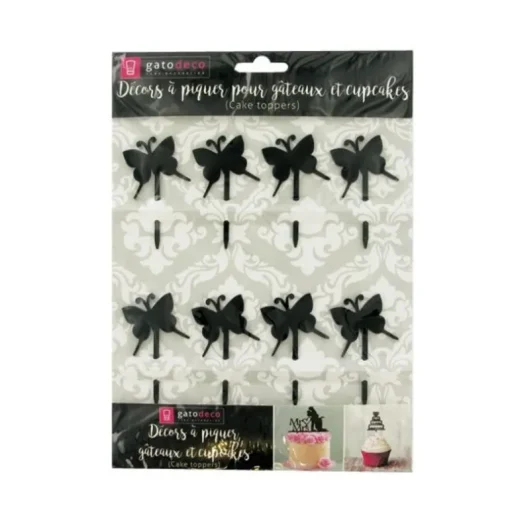 Cupcake Toppers Papillons (x8)